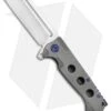 Andre De Villiers Classic Butcher Flipper Knife Bead Blast/Blue (4" Satin) AdV