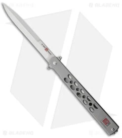 Al Mar Quicksilver Slimline Ultralight Frame Lock Knife Titanium (5" Satin)