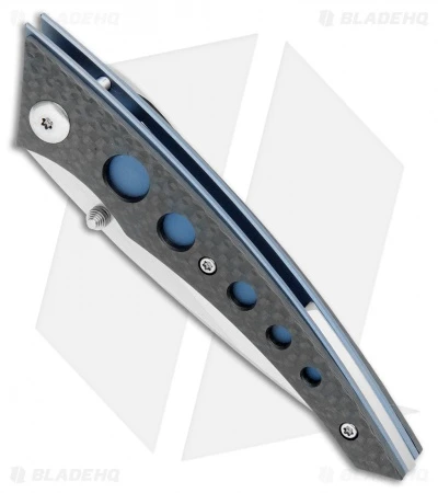 Alliance Designs Chisel Liner Lock Knife Carbon Fiber W/ Holes (Satin) 4 Alliance Designs Chisel Liner Lock Knife Carbon Fiber W/ Holes (Satin) - Image 2