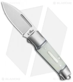 Andre De Villiers Mini Impi Slip Joint Knife White Bone (2" Satin) AdV