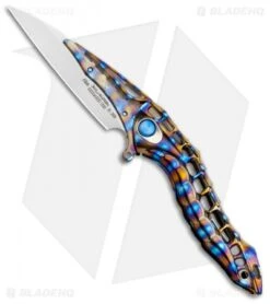 Andre De Villiers Alien Integral Frame Lock Knife Flamed Ti (3.5" BB)
