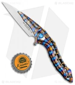 Andre De Villiers Alien Integral Frame Lock Knife Flamed Ti (3.5" BB) -Kizer Shop Andre de Villers Alien Integral FL Flamed Ti BB BHQ 112214 jr bottlecap