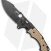 Andre De Villiers Alpha-S Flipper Button Lock Knife Khaki G-10 (4.5" Black) -Kizer Shop Andre de Villiers Alpha S Flipper Khaki G 10 Black BHQ 144119 jr