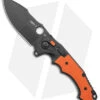 Andre De Villiers Alpha-S Flipper Button Lock Knife Orange G-10 (4.5" Black) -Kizer Shop Andre de Villiers Alpha S Flipper Orange G 10 Black BHQ 144124 jr