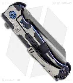 Andre De Villiers Classic Butcher Flipper Knife Purple Milled (4" BB Hamon) AdV -Kizer Shop Andre de Villiers Classic Butcher Purple Milled BHQ 50192 jr side