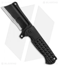 Andre De Villiers Custom Battle Cleaver Flipper Knife Frag Black (4" Black) AdV