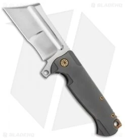 Andre De Villiers Custom Battle Cleaver Flipper Knife Ti (4" Satin) AdV