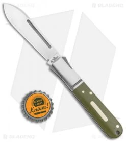 Andre De Villiers Barlow Classic Folding Knife Green G-10 (3" Satin) AdV -Kizer Shop Andre de Villiers Green G 10 Satin BHQ 135458 jr bottlecap