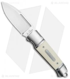 Andre De Villiers Impi Slip Joint Knife White Bone (3" Satin) AdV