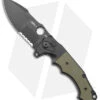 Andre De Villiers Mini Alpha-S Flipper Knife OD Green G-10 (3.6" Black Serr) -Kizer Shop Andre de Villiers Mini Alpha S Flipper OD Green G 10 Black Serr BHQ 144128 jr