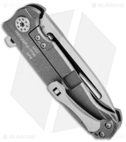 Andre De Villiers Mini Pathfinder Knife Tumbled Ti (3.2" Satin) AdV -Kizer Shop Andre de Villiers Mini Pathfinder Tumbled Ti Satin BHQ 75820 jr side