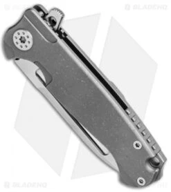 Andre De Villiers Mini Pathfinder Knife Tumbled Ti (3.2" Satin) AdV -Kizer Shop Andre de Villiers Mini Pathfinder Tumbled Ti Satin BHQ 75820 jr spine