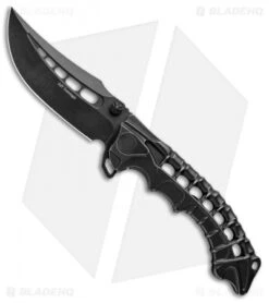 Andre De Villiers Scavenger Frame Lock Knife Black Ti (4.25" Black) AdV