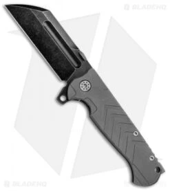 Andre De Villiers Tac Butcher Frame Lock Knife Arrow Ti (4" Black SW) AdV