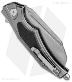 Artisan Cutlery Apache Liner Lock Knife Gray/Black G-10 (3.5" Stonewash) 8 Artisan Cutlery Apache Liner Lock Knife Gray/Black G-10 (3.5" Stonewash) -Kizer Shop Artisan Apache LL Black Green G 10 SW ATZ1813PGBK BHQ 87302 jr side