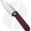 Artisan Cutlery Arion Frame Lock Knife Double Coral Red Micarta (3.6" Satin)