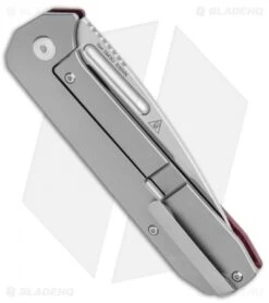 Artisan Cutlery Arion Frame Lock Knife Double Coral Red Micarta (3.6" Satin) -Kizer Shop Artisan Cutlery Arion FL Double Coral Red Micarta Satin BHQ 121817 jr side