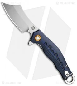 Artisan Cutlery Corsair Liner Lock Knife Black/Blue G-10 (2.95" Stonewash D2)