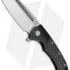 Artisan Cutlery Mastiff Frame Lock Knife Black CF/Ti (3.5" Satin CPM-S35VN) -Kizer Shop Artisan Cutlery Mastiff FL Black CF Ti Satin S35VN BHQ 99852 jr