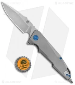 Artisan Cutlery Predator Frame Lock Knife Bead Blast Ti (3.75" SW) 1706G-GY -Kizer Shop Artisan Predator Gray Ti S35VN 1706GGY BHQ 85010 jr bottlecap