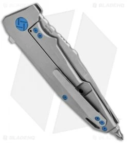 Artisan Cutlery Predator Frame Lock Knife Bead Blast Ti (3.75" SW) 1706G-GY -Kizer Shop Artisan Predator Gray Ti S35VN 1706GGY BHQ 85010 jr side