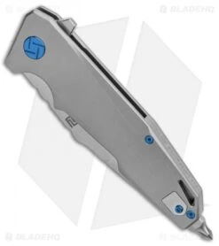 Artisan Cutlery Predator Frame Lock Knife Bead Blast Ti (3.75" SW) 1706G-GY -Kizer Shop Artisan Predator Gray Ti S35VN 1706GGY BHQ 85010 jr spine