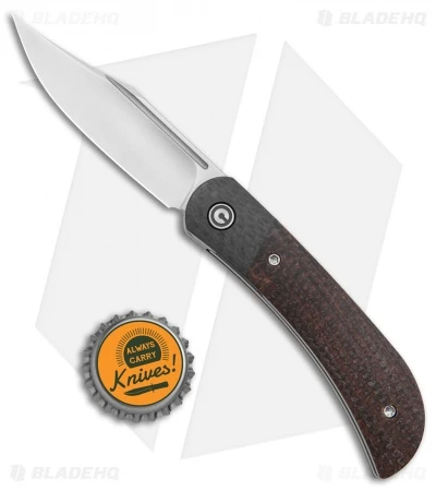 CIVIVI Appalachian Drifter 2 Liner Lock Knife Burlap Micarta/CF (3" Satin) 6 CIVIVI Appalachian Drifter 2 Liner Lock Knife Burlap Micarta/CF (3" Satin) - Image 4