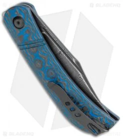 CIVIVI Appalachian Drifter Knife Blue G-10 W/ Rose CF (2.9" Damascus) C2015DS-2 -Kizer Shop CIVIVI Appalachian Drifter SJ Blue G 10 Rose CF Damascus C2015DS 2 BHQ 116960 jr side