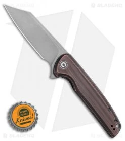 CIVIVI Brigand Liner Lock Knife Dark Copper (3.5" SW 154CM) C909D -Kizer Shop CIVIVI Brigand Liner Lock Knife Copper 3.5 SW 154CM C909D BHQ 115990 LS Bottlecap