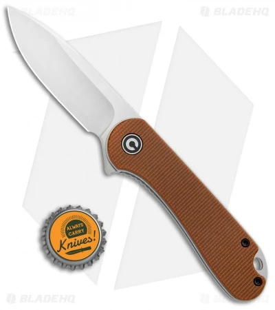 CIVIVI Elementum Liner Lock Knife Brown Micarta (2.9" Satin D2) C907M 6 CIVIVI Elementum Liner Lock Knife Brown Micarta (2.9" Satin D2) C907M - Image 4