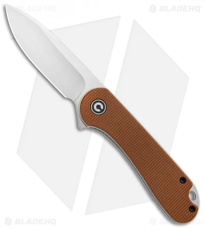 CIVIVI Elementum Liner Lock Knife Brown Micarta (2.9" Satin D2) C907M 3 CIVIVI Elementum Liner Lock Knife Brown Micarta (2.9" Satin D2) C907M