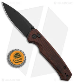 CIVIVI Altus Button Lock Knife Cuibourtia Wood (3" Black) C20076-3 -Kizer Shop Civivi Altus Button Lock Knife Cuibourtia Wood 2in Black BHQ 139458 td size