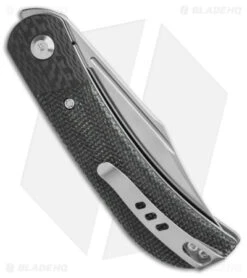 CIVIVI Appalachian Drifter 2 Liner Lock Knife Dark Green Micarta (3" Satin) -Kizer Shop Civivi Appalachian Drifter 2 LL Knife Dark Green Micarta 3in Satin BHQ 138580 td side