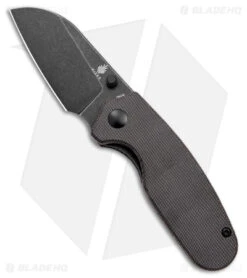 Kizer Azo Towser S Liner Lock Knife Black Micarta (3" Black Stonewash)