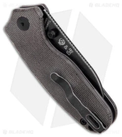 Kizer Azo Towser S Liner Lock Knife Black Micarta (3" Black Stonewash) 8 Kizer Azo Towser S Liner Lock Knife Black Micarta (3" Black Stonewash) -Kizer Shop Kizer Azo Towser S LL Black Micarta Black BHQ 176953 jr side