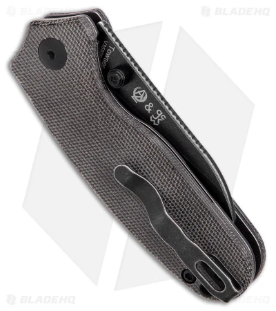 Kizer Azo Towser S Liner Lock Knife Black Micarta (3" Black Stonewash) 4 Kizer Azo Towser S Liner Lock Knife Black Micarta (3" Black Stonewash) - Image 3