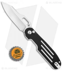 Kizer Cormorant Plunge Lock Knife Black/White Lines G-10 (3.25" Satin) Ki4562A2 -Kizer Shop Kizer Cormorant Ki4562A2 BHQ 137139 td size jr