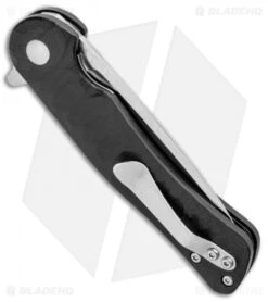 Kizer Vanguard Dukes Liner Lock Flipper Knife Black G-10 (3" Satin) V3466N1 -Kizer Shop Kizer Vanguard Dukes LL Flipper Black G 10 Satin V3466N1 BHQ 36949 jr side