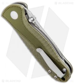 Kizer Vanguard Hunter Liner Lock Knife OD Green G-10 (3" Satin) V3416C2 8 Kizer Vanguard Hunter Liner Lock Knife OD Green G-10 (3" Satin) V3416C2 -Kizer Shop Kizer Vanguard Hunter LL OD Green G 10 Satin V3416C2 BHQ 80394 jr side