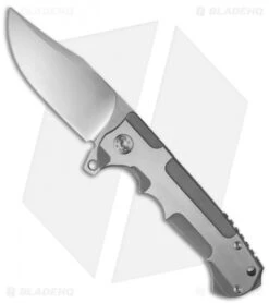 Andre De Villiers Bowie Flipper Frame Lock Knife Ti (3.875" Satin) AdV