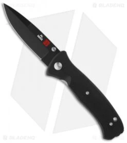 Al Mar Mini Sere 2000 Tactical Liner Lock Knife (3" Black) MS2KB