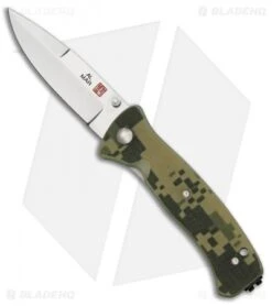 Al Mar Mini SERE 2000 Liner Lock Knife Green Camo G-10 (3" Satin) MS2KDC